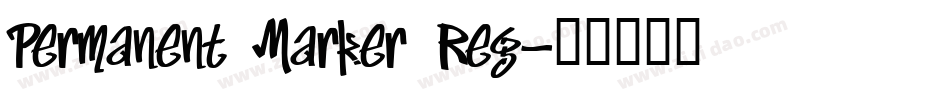 Permanent Marker Reg字体转换